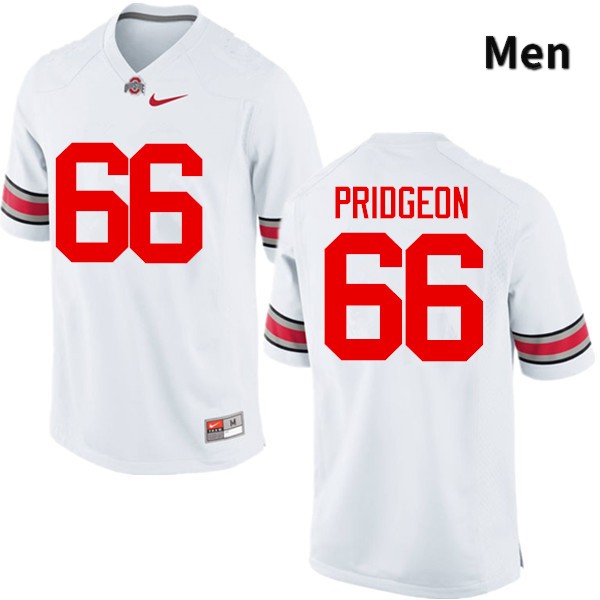 Ohio State Buckeyes Malcolm Pridgeon Men's #66 White Game Stitched College Football Jersey